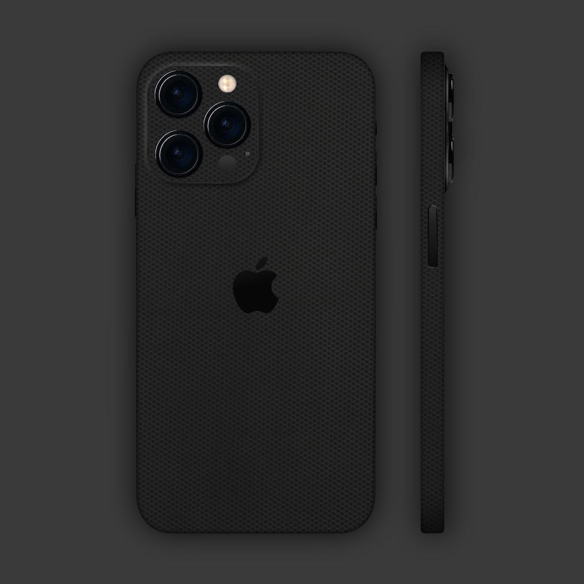 iphone-13-pro-max-skins-in-schwarze-Bienenwabe